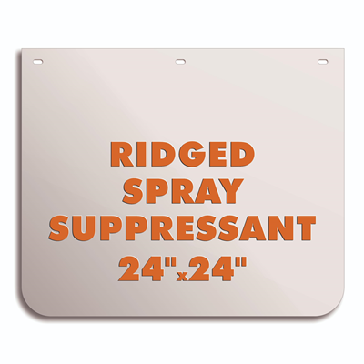 Low Spray Ridged Mud Flap 24" x 24"